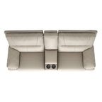 Malibu 79" Modern Power Motion 3-Piece Reclining Loveseat Sofa with Cup Holders