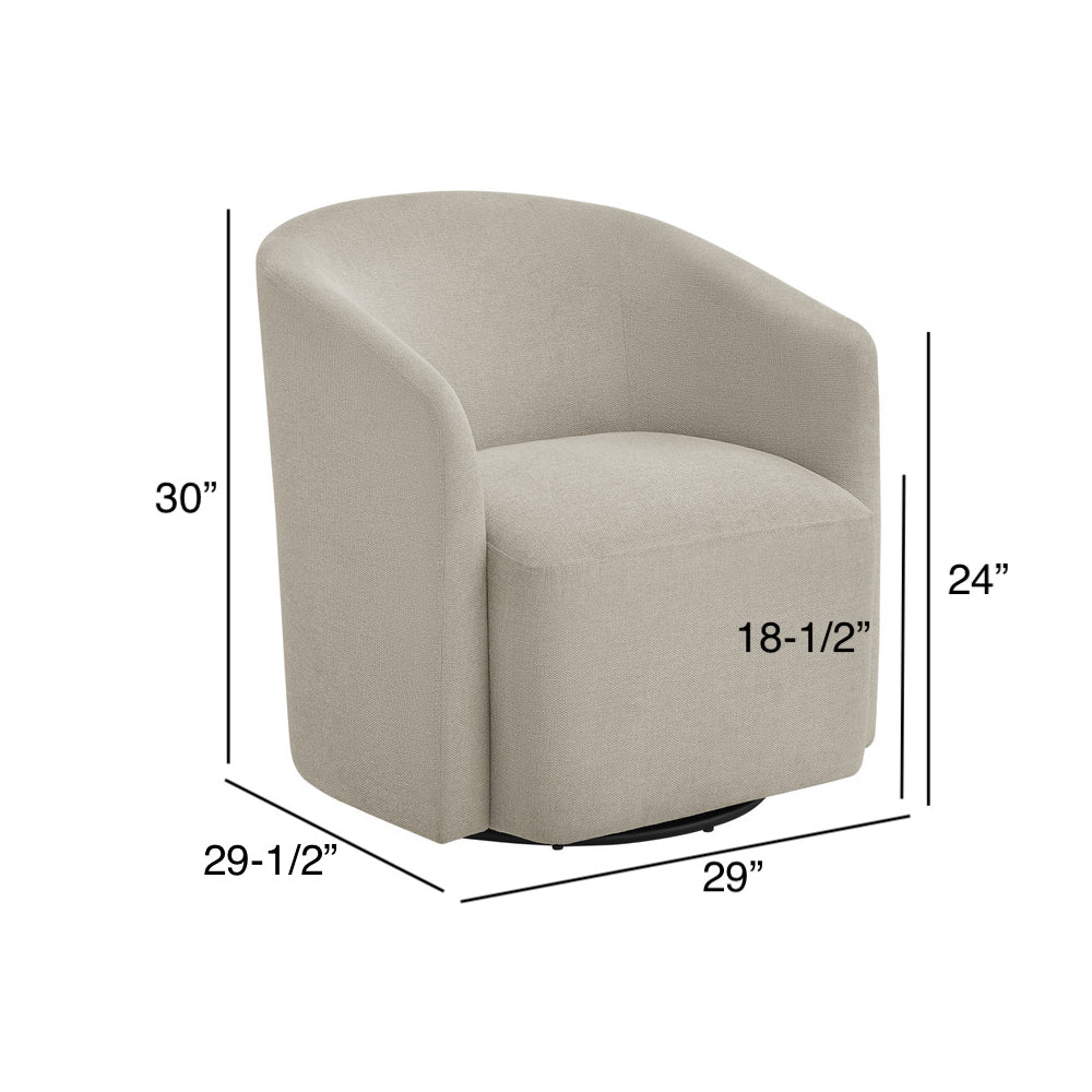 Ardena Sea Oat Swivel Barrel Chair