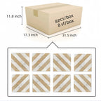 12x12 White Gold Two Color Waterjet Marble Tile