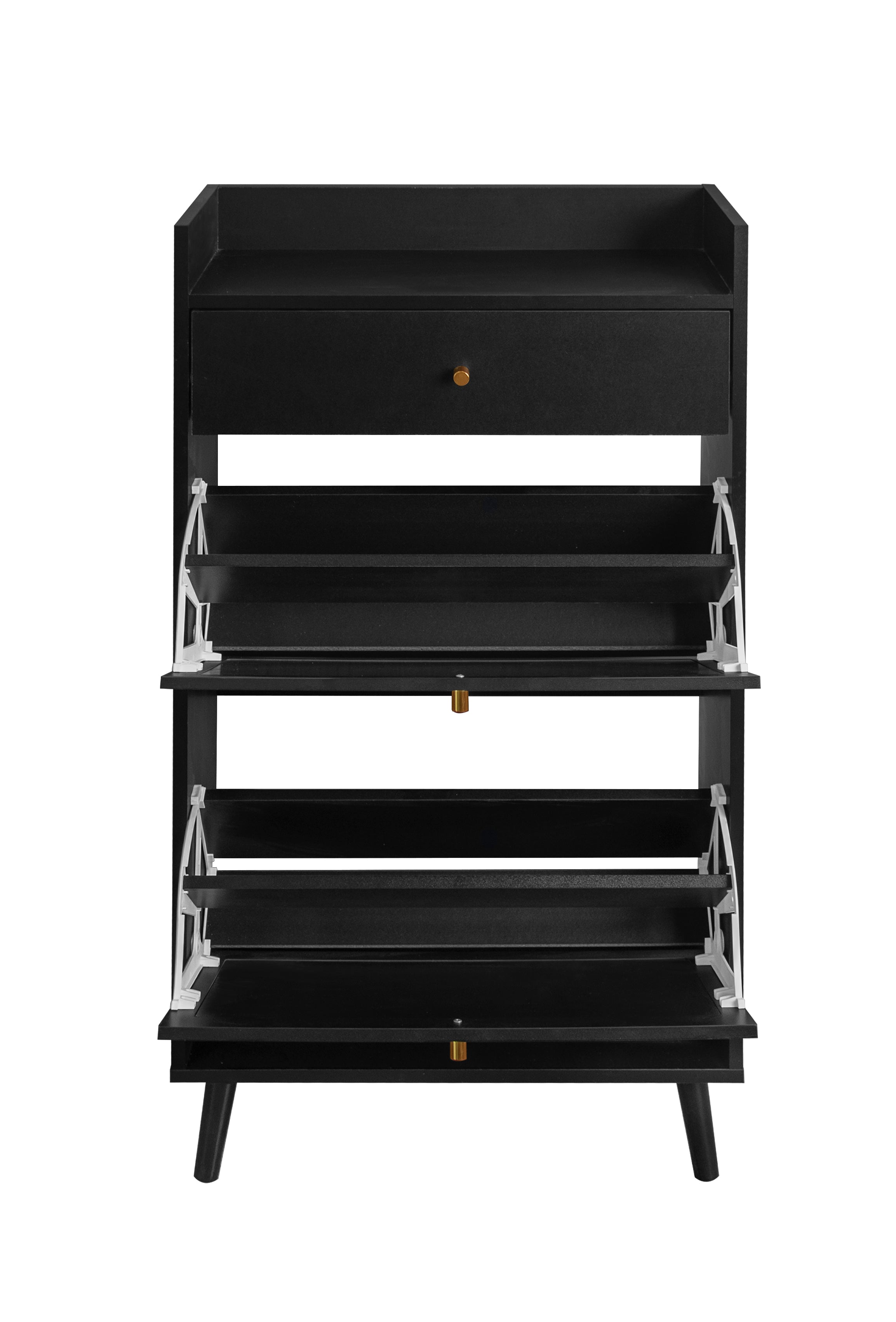 Rattan Allen 2 Door 1 Drawer Cabinet - Shoe Rack