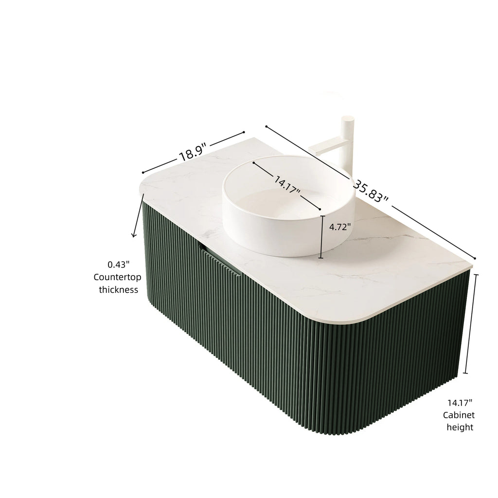 DINA 36" Bathroom Vanity & Sink