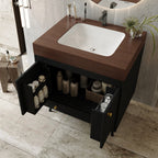 Contemporary Free-standing Bathroom Vanity with Faux Marble Top