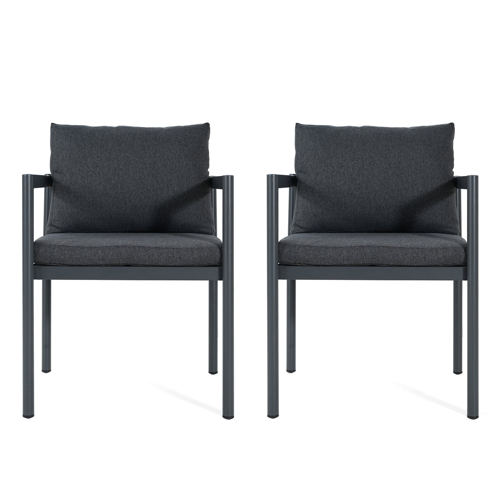 Outdoor Dining Chair Set of 2, All-Weather
