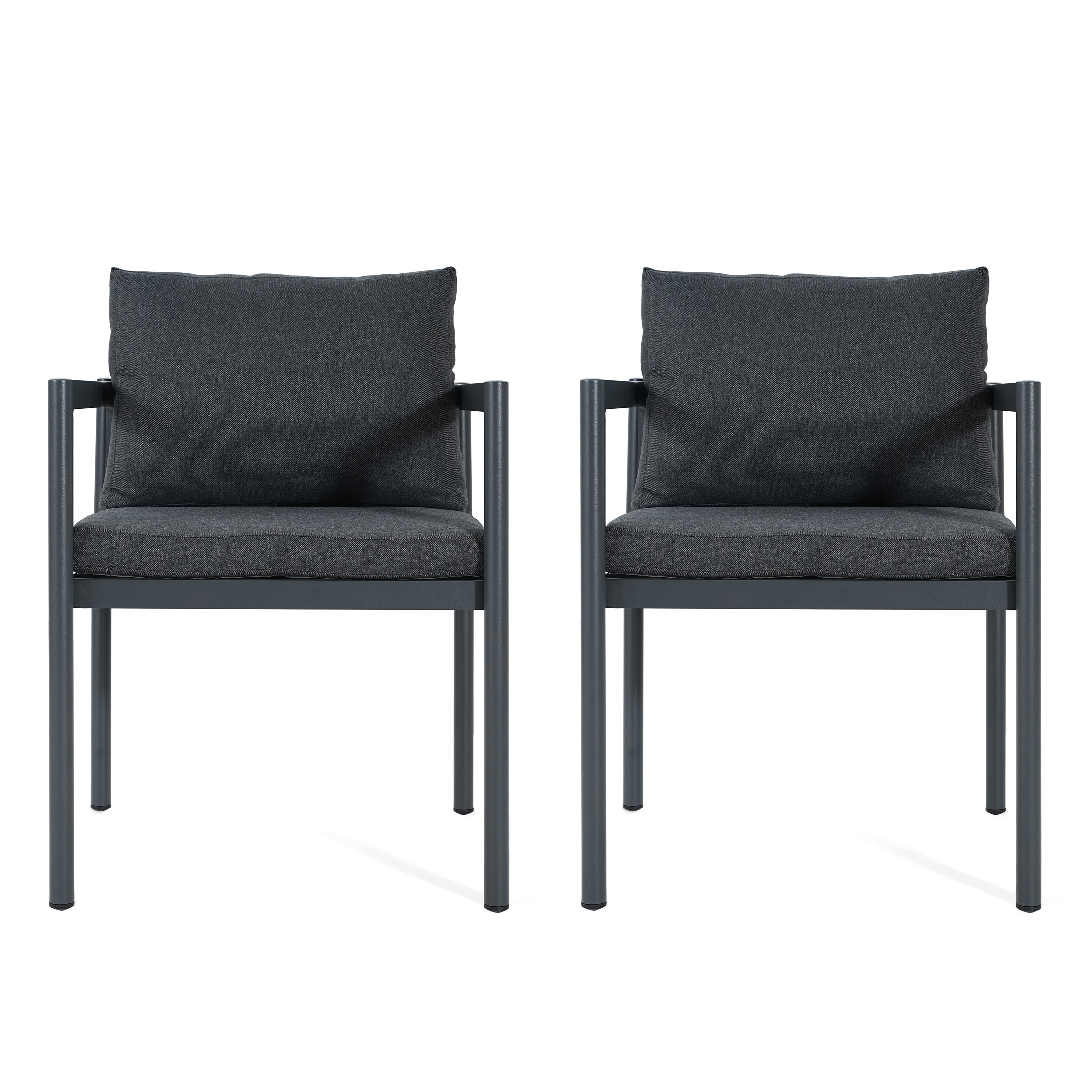 Outdoor Dining Chair Set of 2, All-Weather