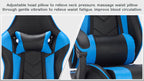 Gaming Chair with Footrest and Lumbar Support