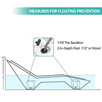 Quick Assembly S-shaped Pool Lounger