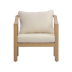 Acacia Wood Patio Furniture Club Chair Set (2)