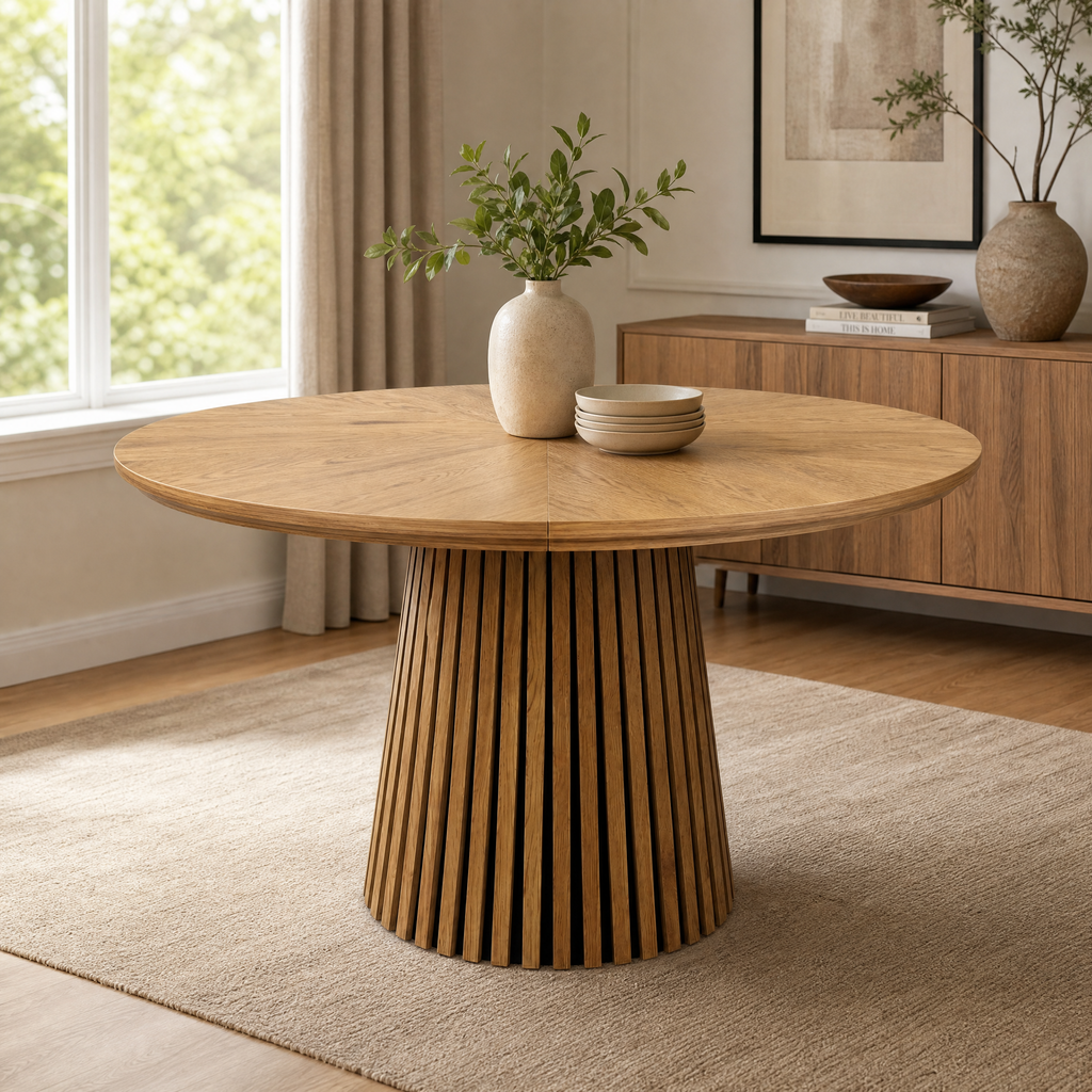 47.24" Oval Wooden Dining Table