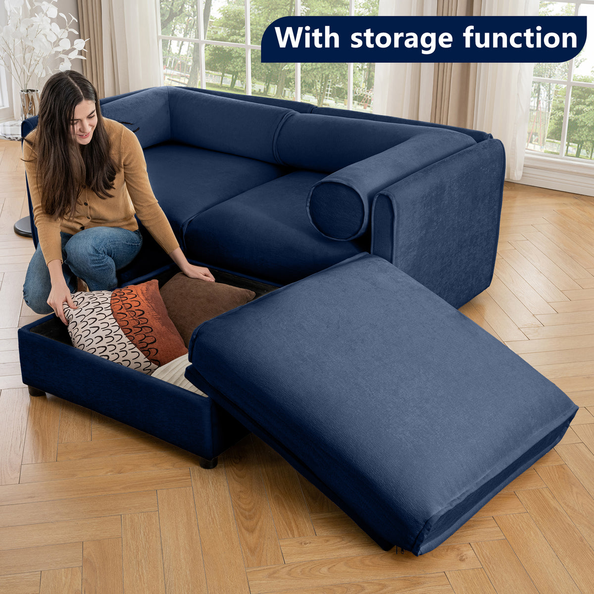 Stylish Chenille Sofa