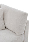 83.50" Modern Flared Arms Sofa (Beige)
