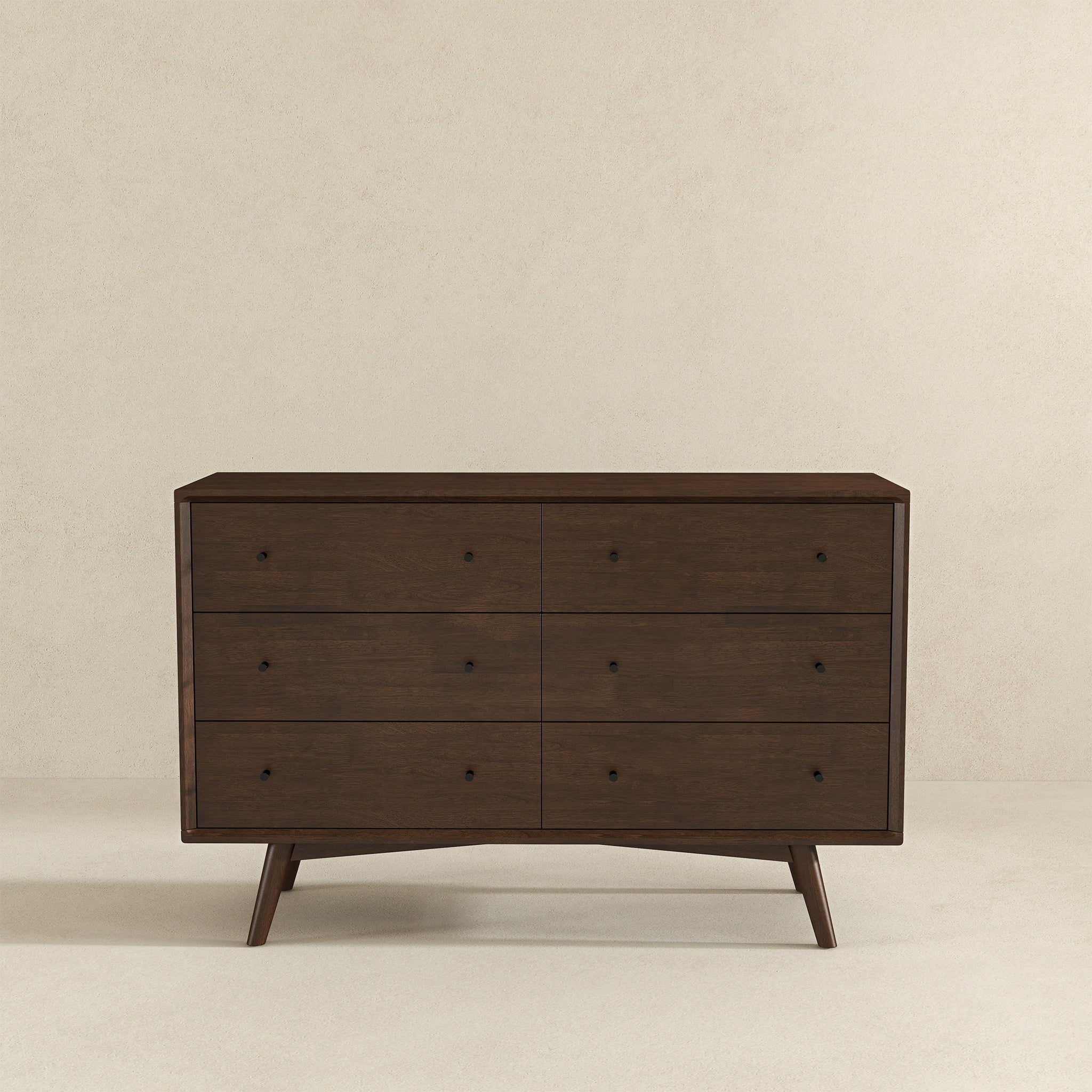 Caroline Mid Century Modern Solid Wood Dresser