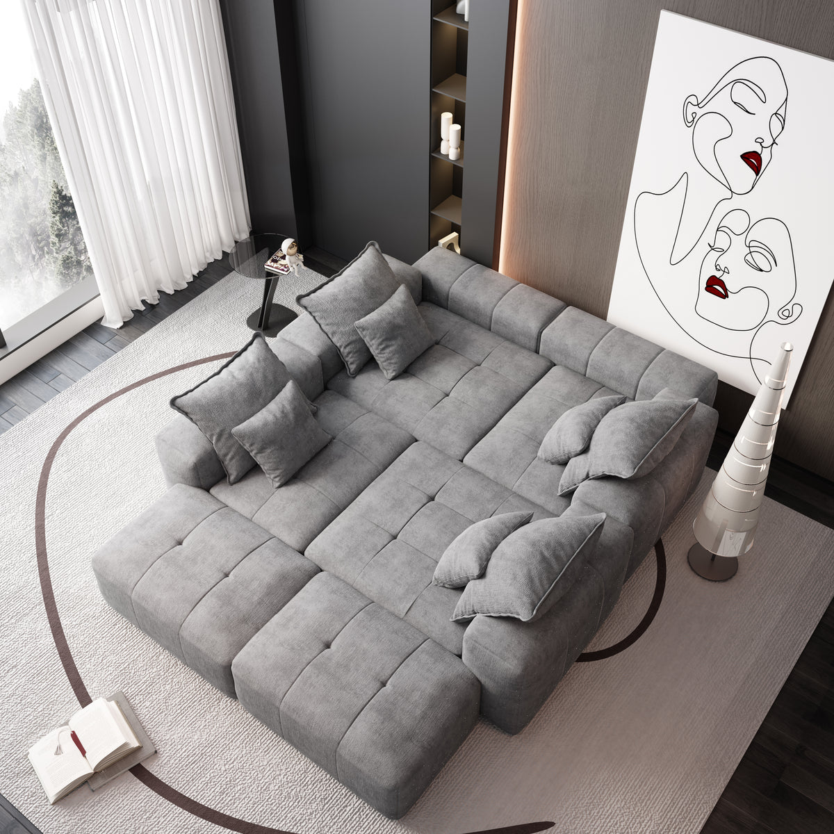 Modern Oversized Modular Sectional Sofa