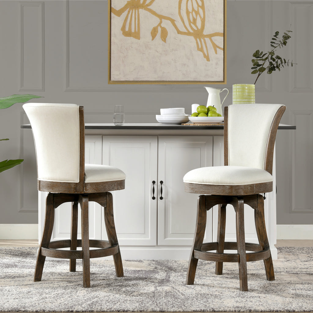 Henry 27" Armless Swivel Counter Height Bar Stool