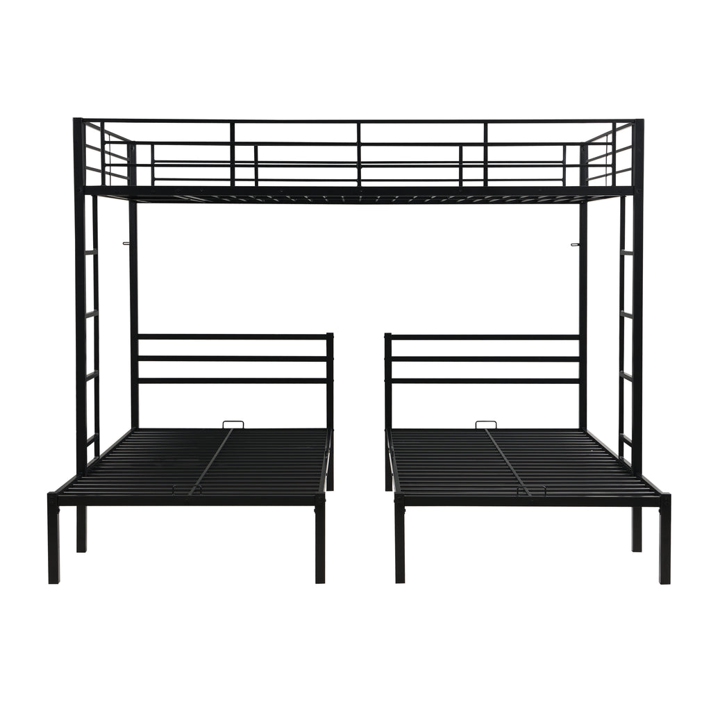 Full Over Twin Over Twin Bunk Bed