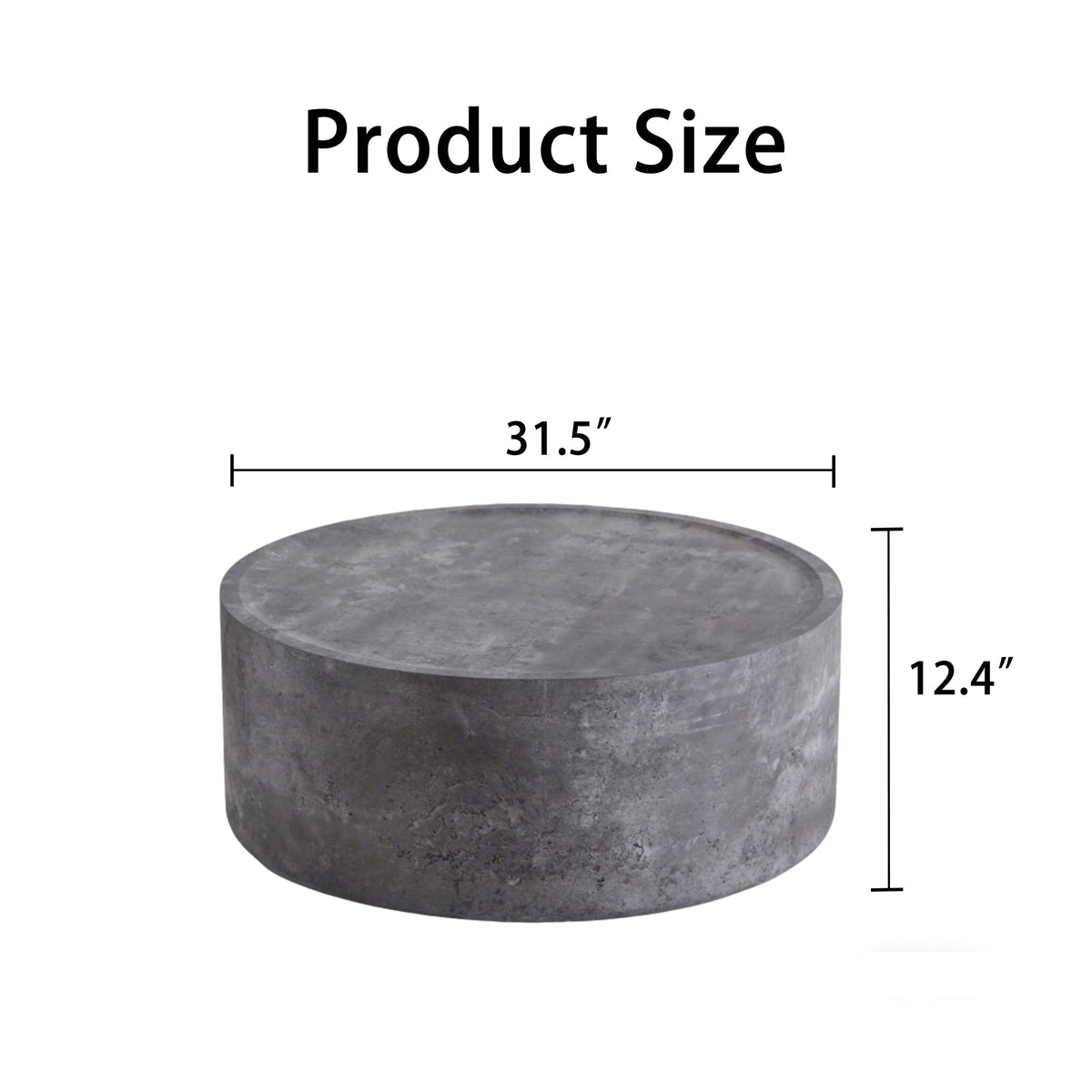 31.5'' Round Coffee Table with Mars Pattern