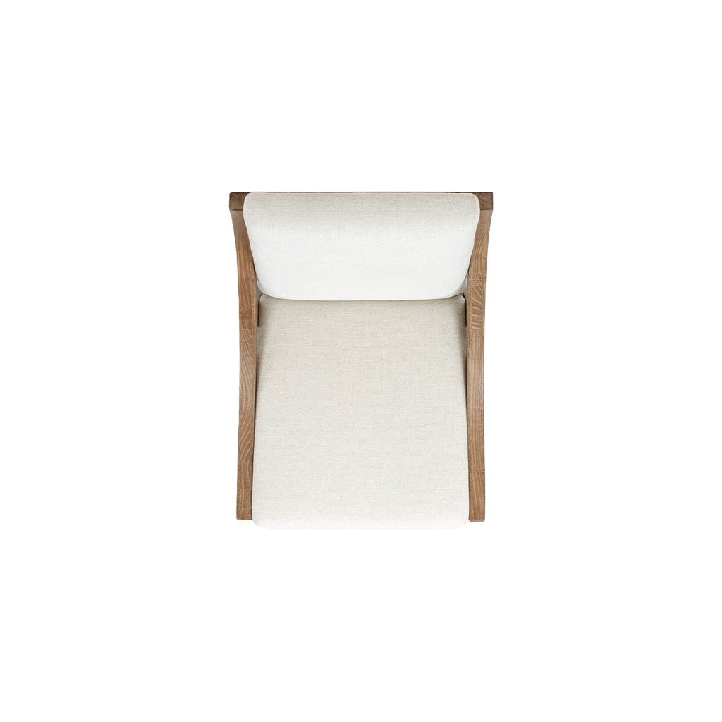 Lennox High-Back Upholstered Reclaimed Pine Wood Dining Chair Set