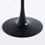 31.5" Walnut Color Top Tulip Table