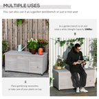 Outsunny 75 Gallon Wooden Deck Box