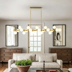 75.6'' Large Pendant Lamp with Opal Glass Shade