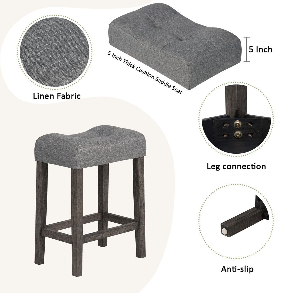 4 Piece Bar Table Set with Power Outlet