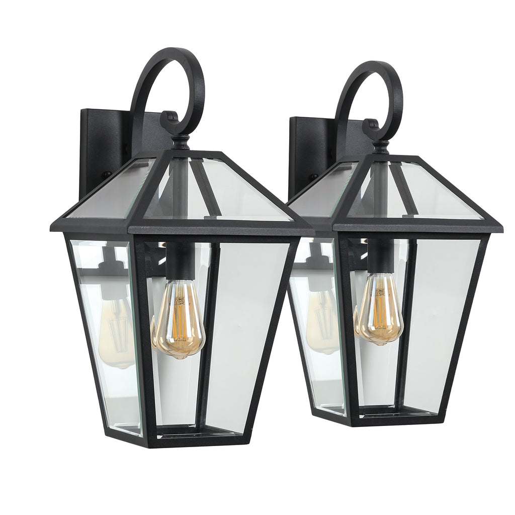 10" 2pcs Outdoor Wall Lanterns