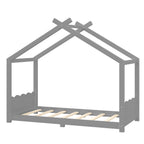 Twin House Floor Bed with Support Slats