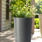 2 Pack Tall 21.7 in Planters for Outdoor Plants