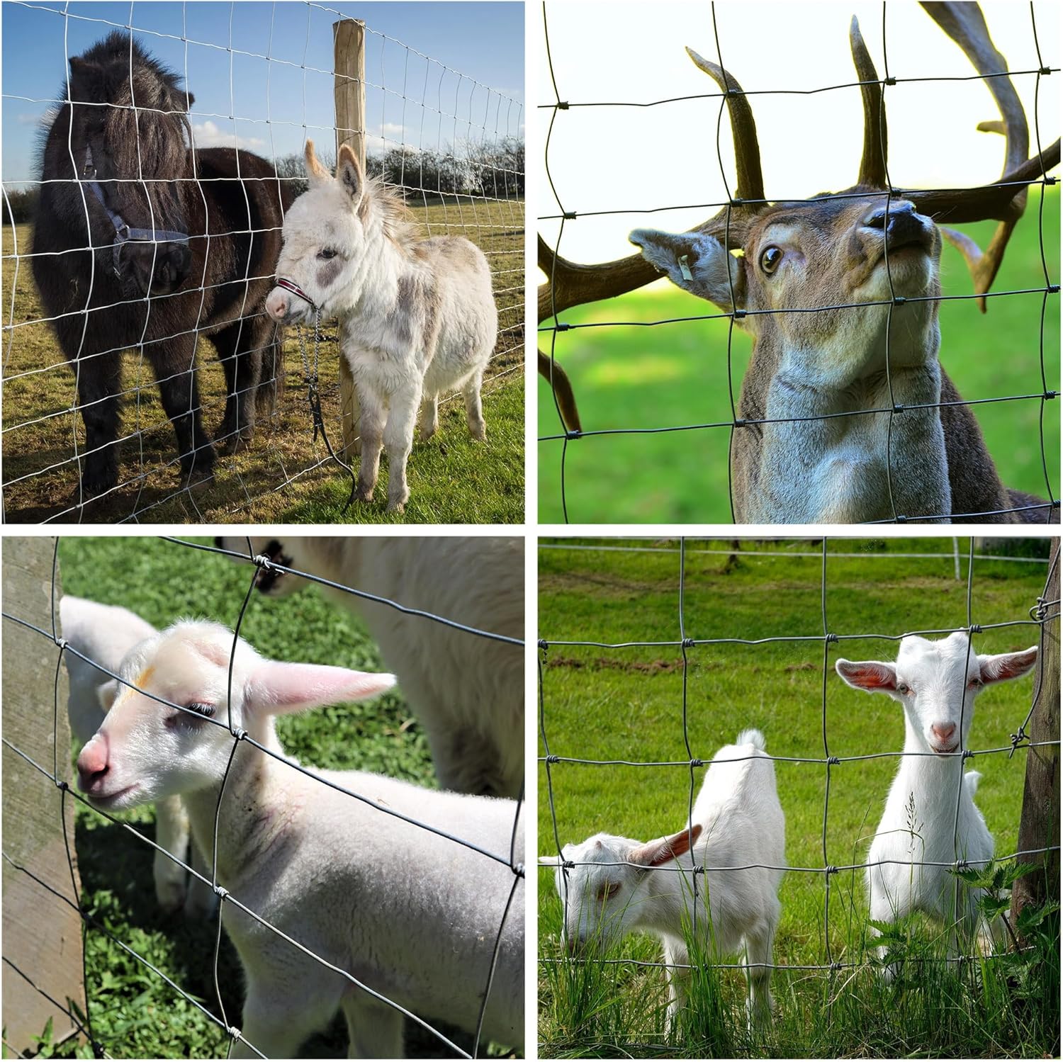 Farm Fence 3ft x 164ft Heavy Zinc Coated Cattle Fence