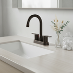 2 Handles Bathroom Sink Faucet in Oil Rubbed Bronze