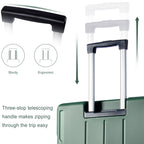 Expandable 24-Inch Hardshell Luggage in Green
