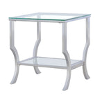 Contemporary Chrome End Table