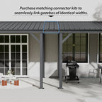 10'x16' Hardtop Wall Mounted Gazebo