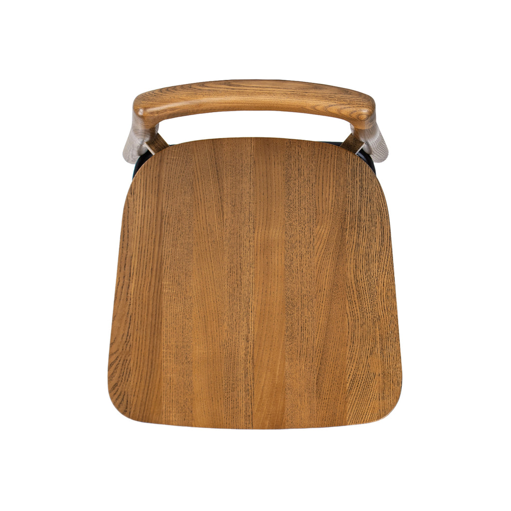 Sven 26.5" Modern Minimalist Low Back Wood Counter Stool