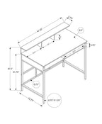 Modern Computer Desk with Storage Shelves