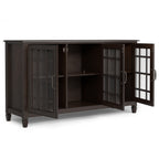 Connaught 60 Inch Wide Solid Wood Storage Cabinet Buffet in Chestnut