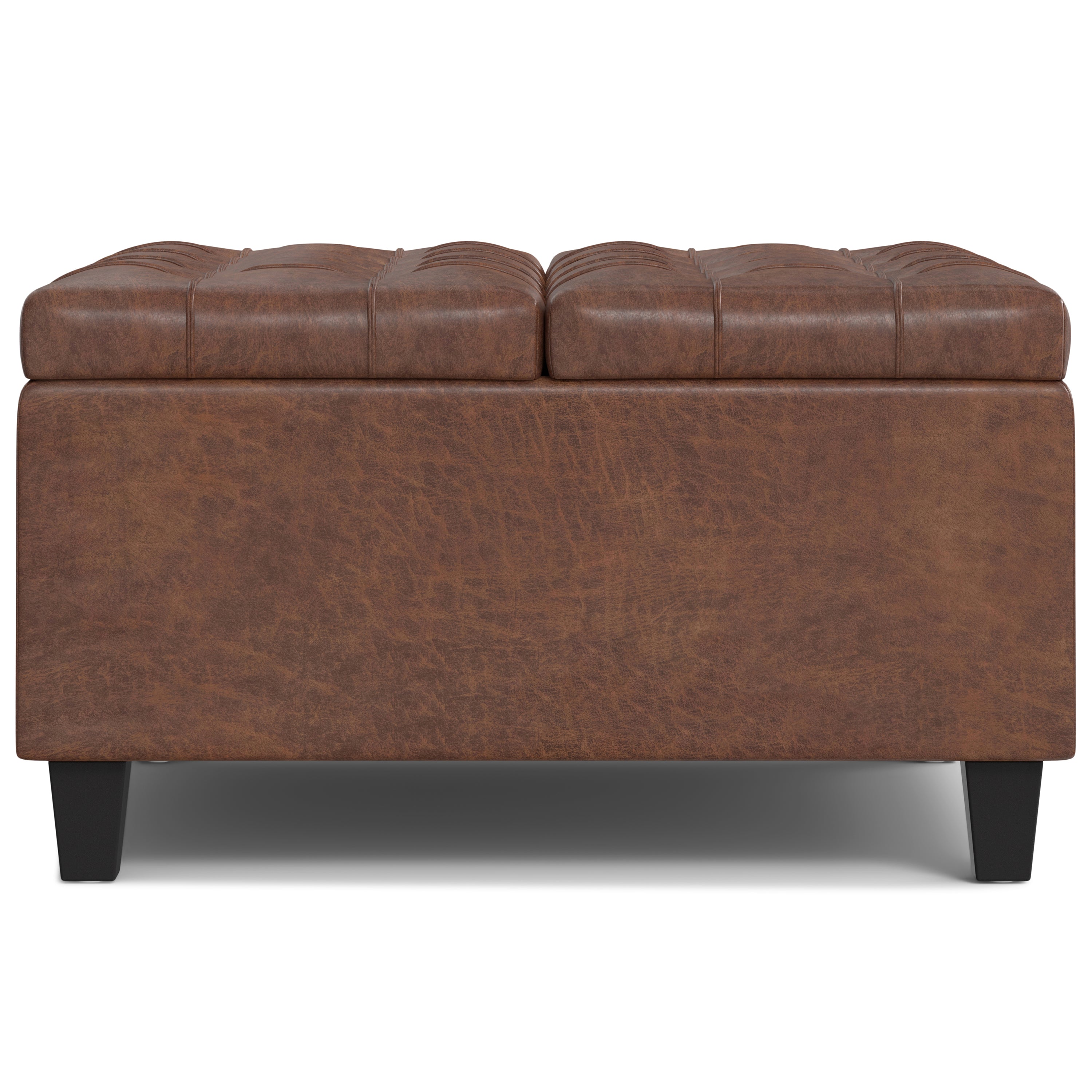 Harrison 30 Inch Wide Small Square Coffee Table Storage Ottoman