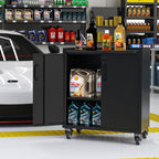 Heavy-Duty Metal Garage Storage Cabinet with Wheels