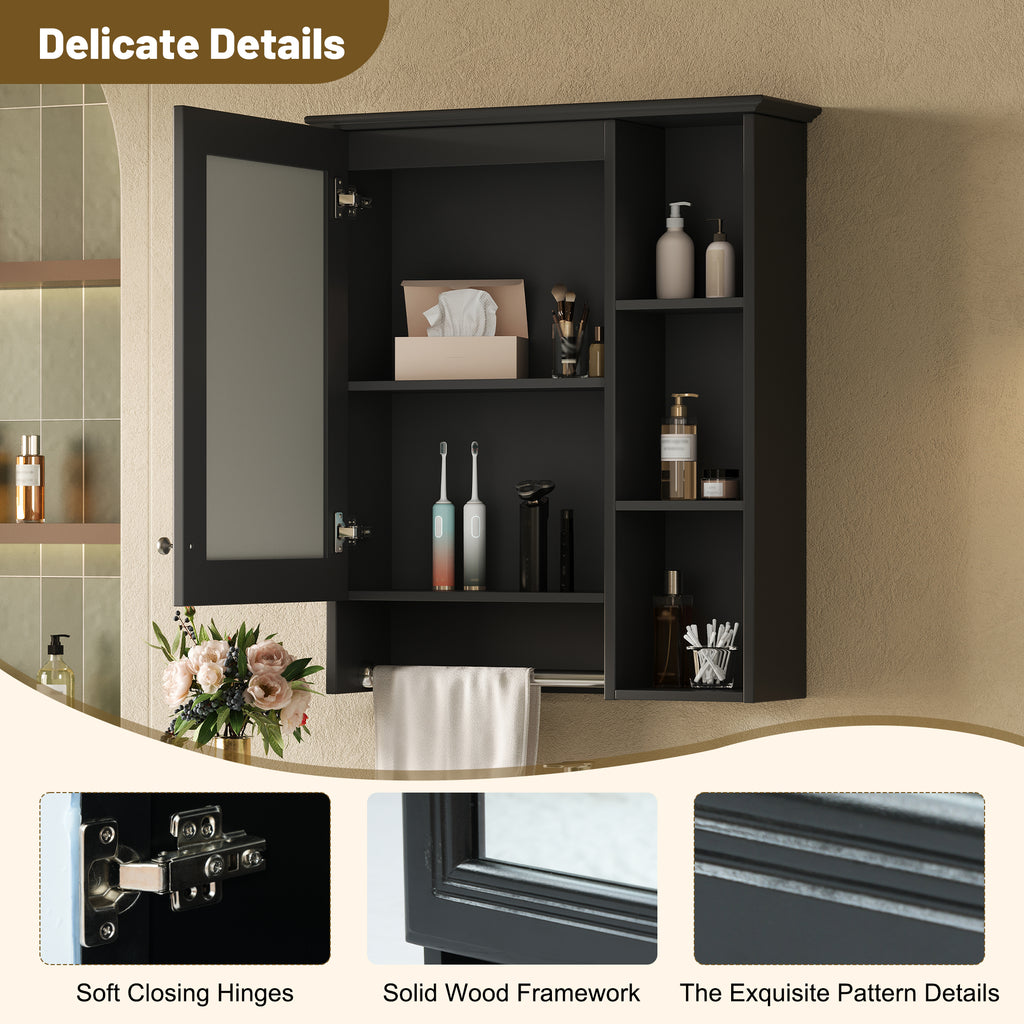 3-in-1 Bathroom Mirror Cabinet