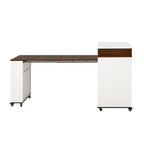 TREXM Extendable Dining Table with Extra-Long Folding Top
