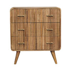 T-bar Ridged Chest, 3-Drawers