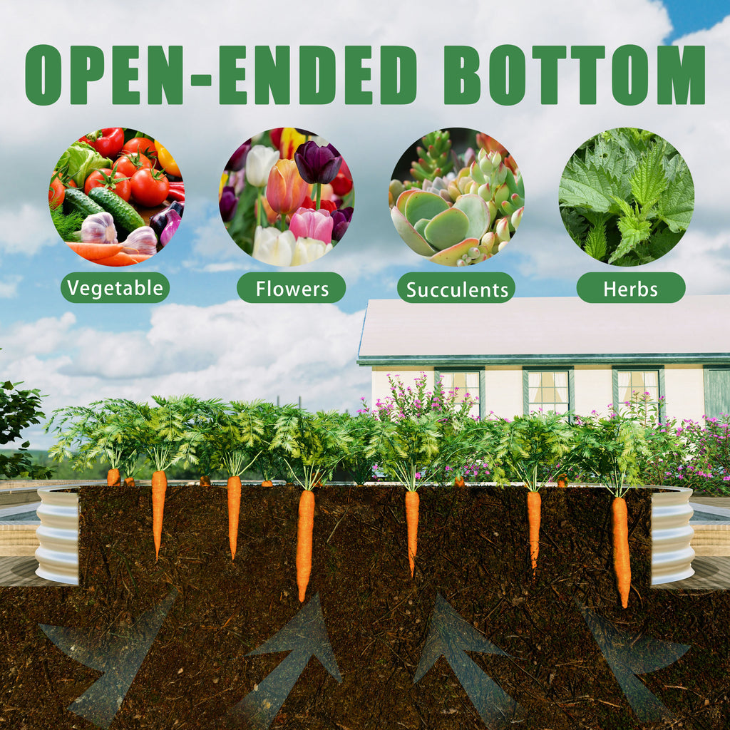 2Pcs Raised Garden Bed Kit