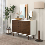 Mid Century Modern White Dresser