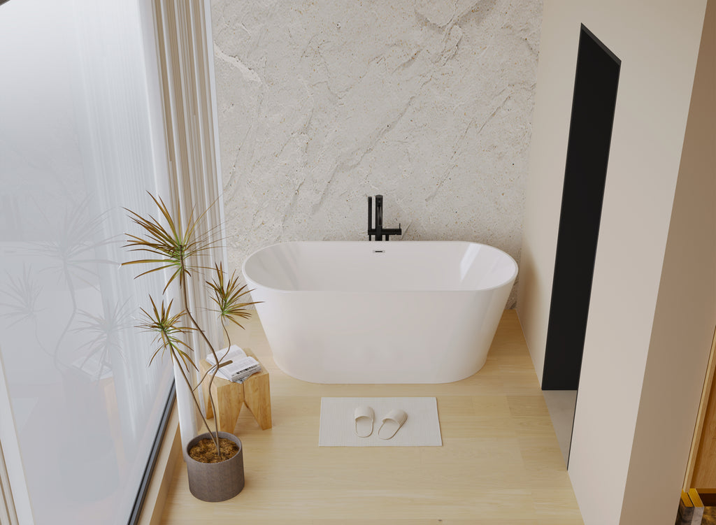 55" Acrylic Freestanding Bathtub