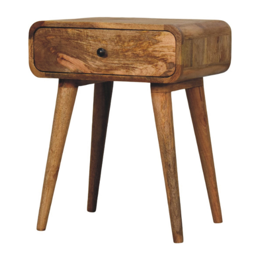 Solid Wood Avora Nightstand with 1-Drawer, Oak-ish