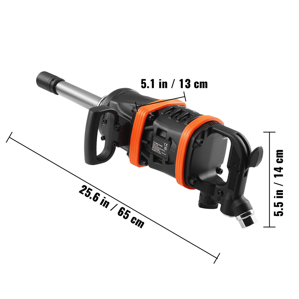 1 Inch Air Impact Wrench, Up to 5175 ft-lbs Torque Output