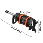 1 Inch Air Impact Wrench, Up to 5175 ft-lbs Torque Output