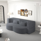 Modern Floor Sofa with 2 Pillows