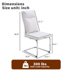 Modern Leather Imitation Dining Chair Set (2 Pieces)