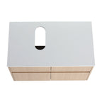 32 Inch Wall-Mounted Bathroom Vanity