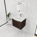 24 Inch Bathroom Cabinet With Resin Sink